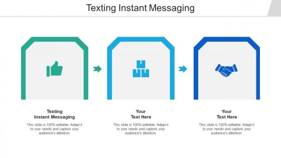 Texting instant messaging ppt powerpoint presentation slides portrait cpb