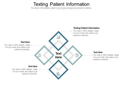 Texting patient information ppt powerpoint presentation icon clipart cpb