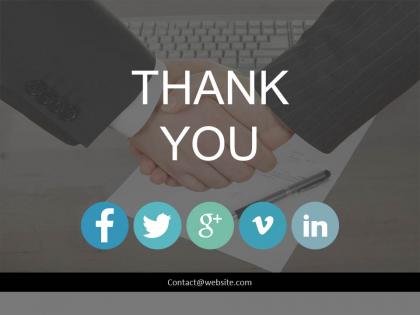 Thank you for social media marketing deals powerpoint slides