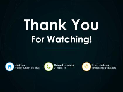 Thank you for watching ppt example file
