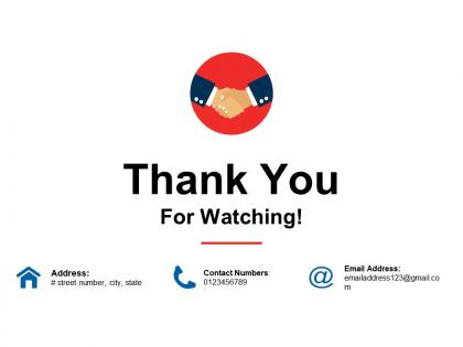 Thank you for watching ppt styles portrait