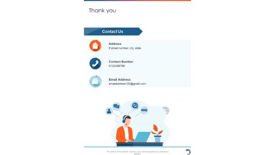 Thank You Graphic Design Freelance Proposal One Pager Sample Example Document