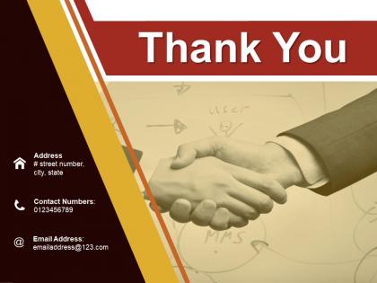 Thank you ppt infographic template