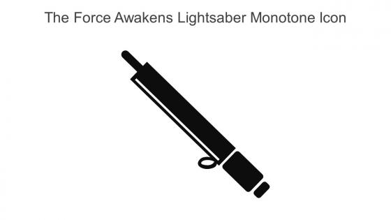 The Force Awakens Lightsaber Monotone Icon In Powerpoint Pptx Png And Editable Eps Format