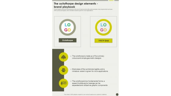 The Octothorpe Design Elements Brand Playbook One Pager Sample Example Document