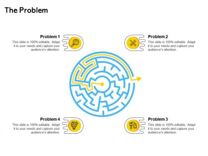 The problem ppt powerpoint presentation icon example topics