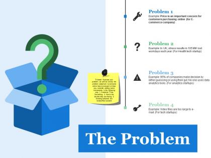 The problem ppt summary infographics
