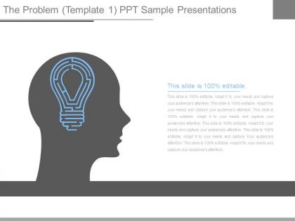 The problem template1 ppt sample presentations