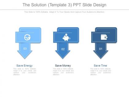 The solution template3 ppt slide design