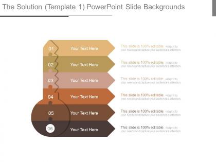 The solution template 1 powerpoint slide backgrounds