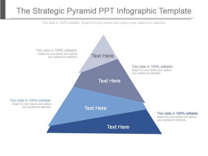 The strategic pyramid ppt infographic template