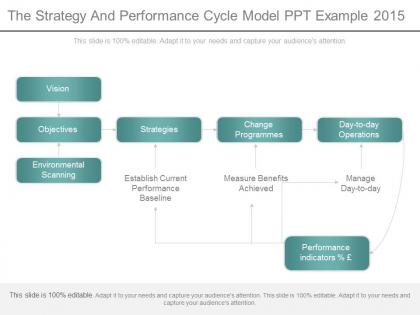 The strategy and performance cycle model ppt example 2015