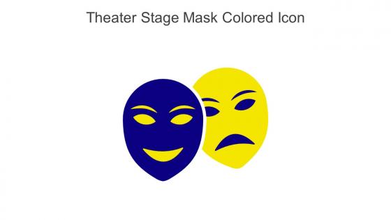 Theater Stage Mask Colored Icon In Powerpoint Pptx Png And Editable Eps Format