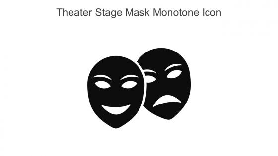 Theater Stage Mask Monotone Icon In Powerpoint Pptx Png And Editable Eps Format