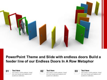 Theme and slide with endless doors build a feeder line of our endless doors in a row metaphor