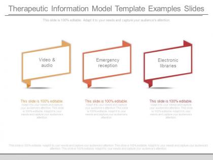 Therapeutic information model template examples slides