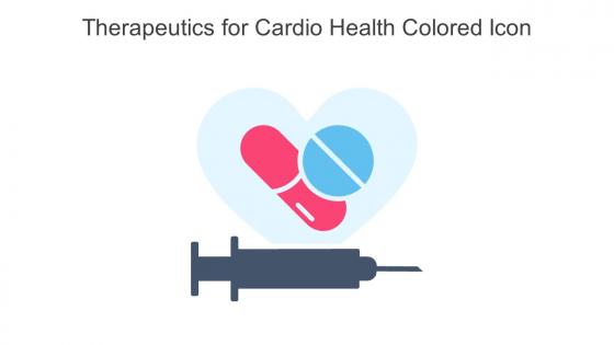 Therapeutics For Cardio Health Colored Icon In Powerpoint Pptx Png And Editable Eps Format