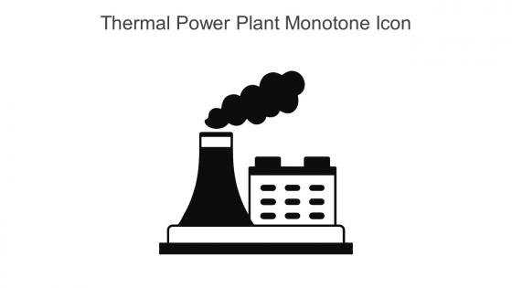 Thermal Power Plant Monotone Icon In Powerpoint Pptx Png And Editable Eps Format