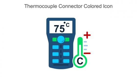 Thermocouple Connector Colored Icon In Powerpoint Pptx Png And Editable Eps Format