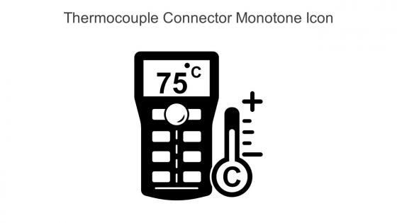 Thermocouple Connector Monotone Icon In Powerpoint Pptx Png And Editable Eps Format