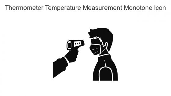 Thermometer Temperature Measurement Monotone Icon In Powerpoint Pptx Png And Editable Eps Format