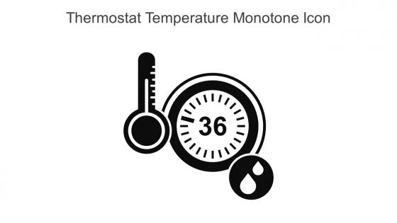Thermostat Temperature Monotone Icon In Powerpoint Pptx Png And Editable Eps Format