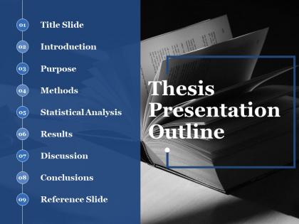 Thesis presentation outline ppt summary inspiration