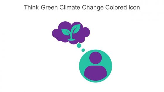 Think Green Climate Change Colored Icon In Powerpoint Pptx Png And Editable Eps Format