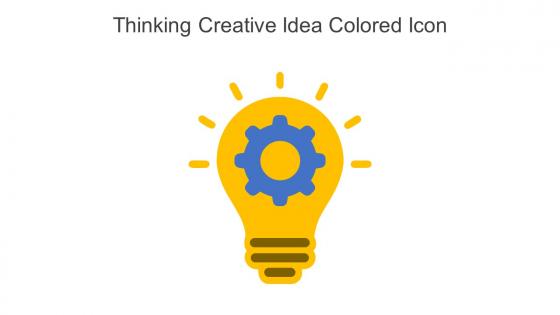 Thinking Creative Idea Colored Icon In Powerpoint Pptx Png And Editable Eps Format