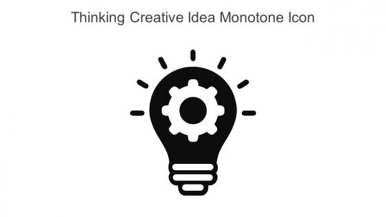Thinking Creative Idea Monotone Icon In Powerpoint Pptx Png And Editable Eps Format