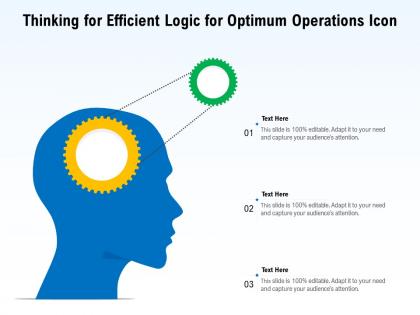 Thinking for efficient logic for optimum operations icon