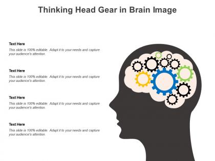Thinking head gear in brain image