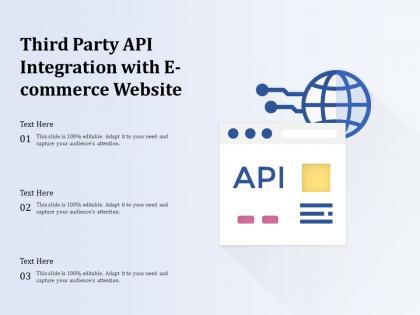 Third party api integration with e commerce website