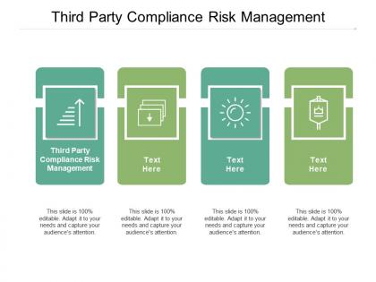 Third party compliance risk management ppt powerpoint presentation slides graphics example cpb