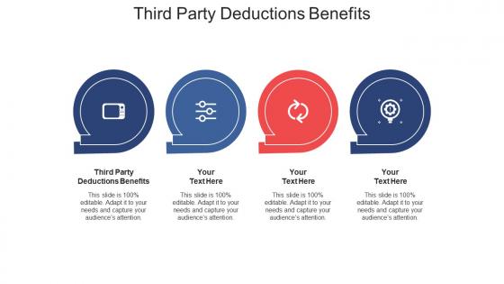 Third party deductions benefits ppt powerpoint presentation ideas brochure cpb