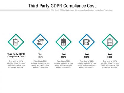 Third party gdpr compliance cost ppt powerpoint presentation styles designs download cpb