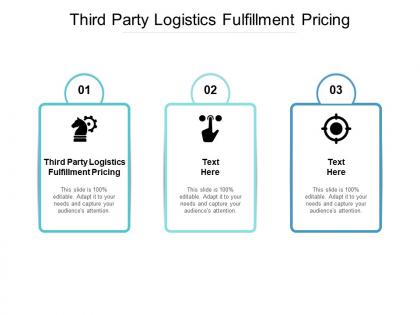 Third party logistics fulfillment pricing ppt powerpoint presentation pictures influencers cpb