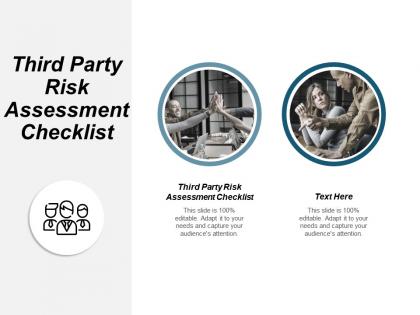Third party risk assessment checklist ppt powerpoint presentation ideas gallery cpb
