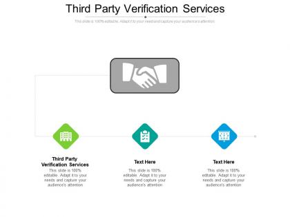 Third party verification services ppt powerpoint presentation file icon cpb