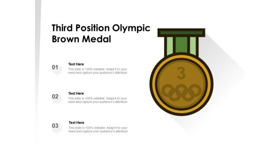 Third position olympic brown medal