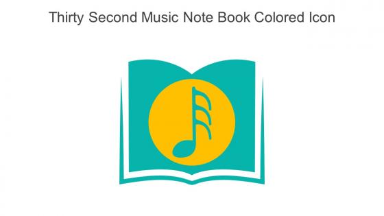 Thirty Second Music Note Book Colored Icon In Powerpoint Pptx Png And Editable Eps Format