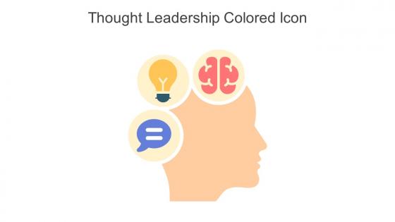 Thought Leadership Colored Icon In Powerpoint Pptx Png And Editable Eps Format