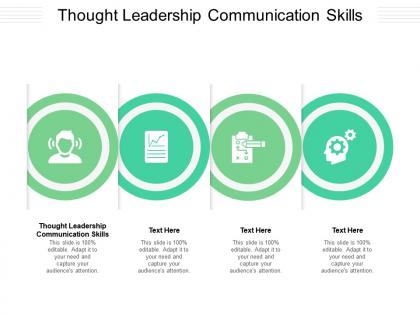 Thought leadership communication skills ppt powerpoint presentation professional slide portrait cpb