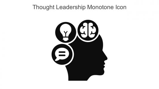 Thought Leadership Monotone Icon In Powerpoint Pptx Png And Editable Eps Format