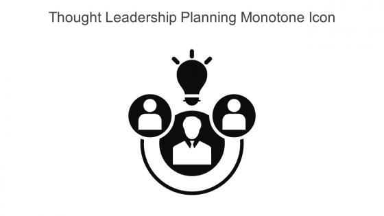 Thought Leadership Planning Monotone Icon In Powerpoint Pptx Png And Editable Eps Format