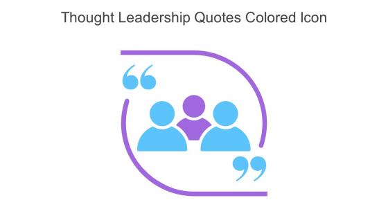 Thought Leadership Quotes Colored Icon In Powerpoint Pptx Png And Editable Eps Format