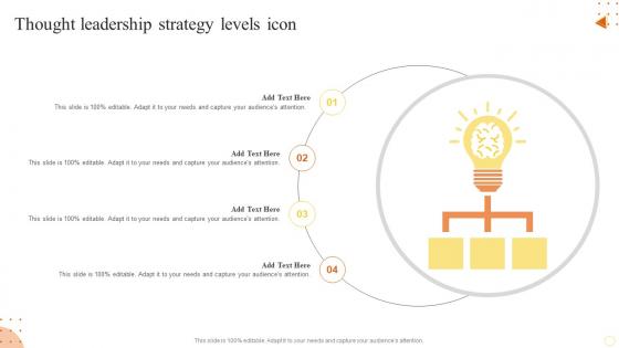 Thought Leadership Strategy Levels Icon