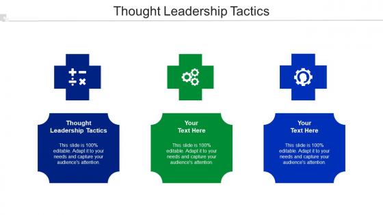 Thought Leadership Tactics Ppt Powerpoint Presentation File Slides Cpb