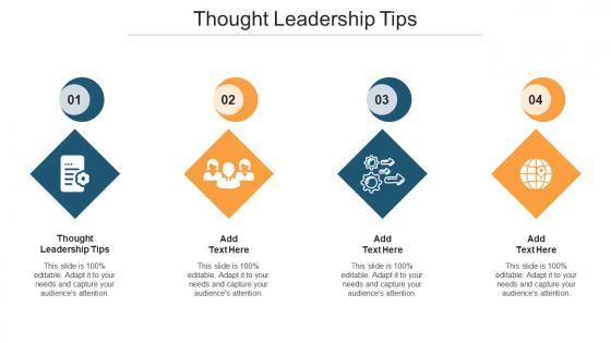 Thought Leadership Tips Ppt Powerpoint Presentation Infographics Brochure Cpb