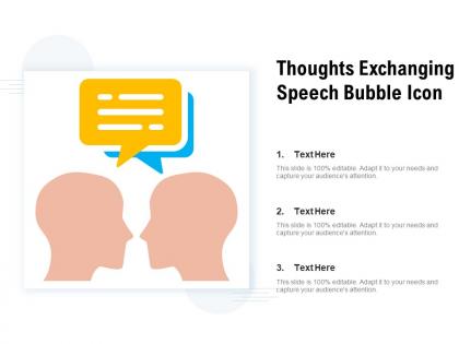 Thoughts exchanging speech bubble icon